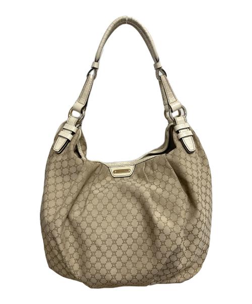CELINE（セリーヌ）CELINE (セリーヌ) マカダム　ワンショルダーバッグ ベージュの古着・服飾アイテム