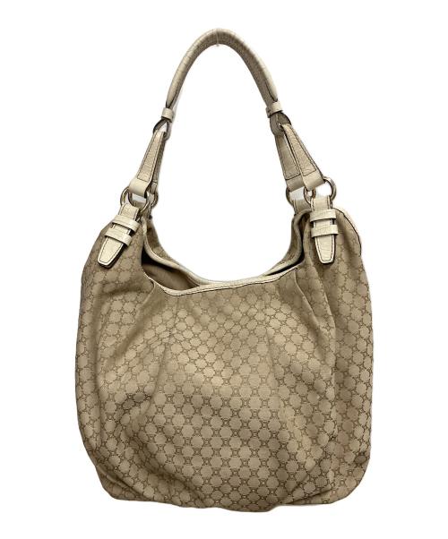 CELINE（セリーヌ）CELINE (セリーヌ) マカダム　ワンショルダーバッグ ベージュの古着・服飾アイテム