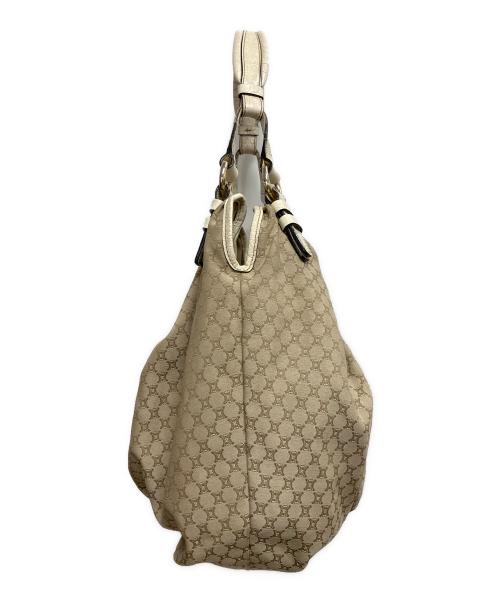 CELINE（セリーヌ）CELINE (セリーヌ) マカダム　ワンショルダーバッグ ベージュの古着・服飾アイテム