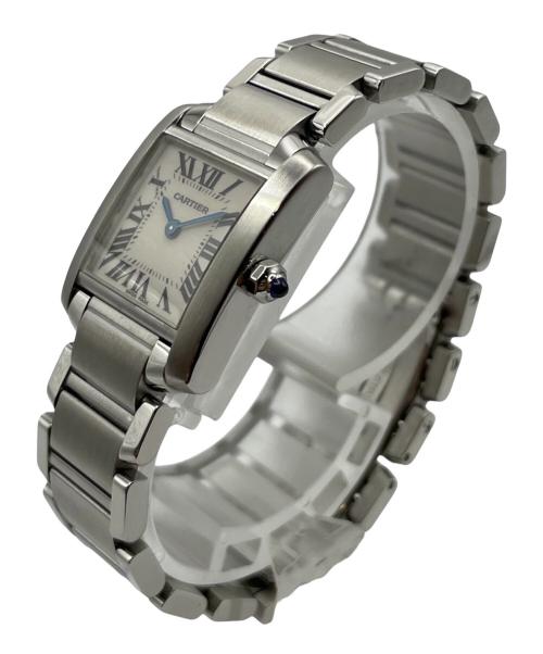 Cartier（カルティエ）Cartier (カルティエ) Tank Francaise SM タンクフランセーズ SM Ref.W51008Q3 アイボリー文字盤 サイズ:SM/スモール/14.5cm/20.0mm×26.0mmの古着・服飾アイテム