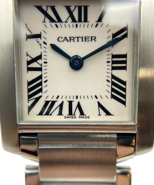 Cartier（カルティエ）Cartier (カルティエ) Tank Francaise SM タンクフランセーズ SM Ref.W51008Q3 アイボリー文字盤 サイズ:SM/スモール/14.5cm/20.0mm×26.0mmの古着・服飾アイテム
