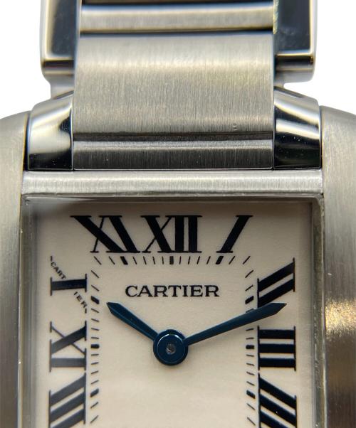 Cartier（カルティエ）Cartier (カルティエ) Tank Francaise SM タンクフランセーズ SM Ref.W51008Q3 アイボリー文字盤 サイズ:SM/スモール/14.5cm/20.0mm×26.0mmの古着・服飾アイテム