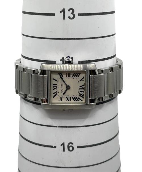 Cartier（カルティエ）Cartier (カルティエ) Tank Francaise SM タンクフランセーズ SM Ref.W51008Q3 アイボリー文字盤 サイズ:SM/スモール/14.5cm/20.0mm×26.0mmの古着・服飾アイテム