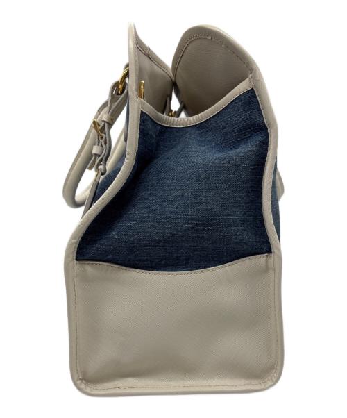 PRADA（プラダ）PRADA (プラダ) 2WAYショルダーバッグ ブルーの古着・服飾アイテム