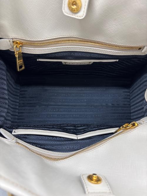 PRADA（プラダ）PRADA (プラダ) 2WAYショルダーバッグ ブルーの古着・服飾アイテム