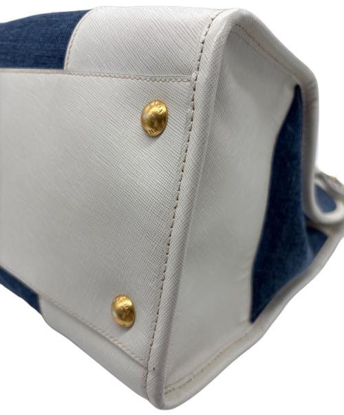 PRADA（プラダ）PRADA (プラダ) 2WAYショルダーバッグ ブルーの古着・服飾アイテム