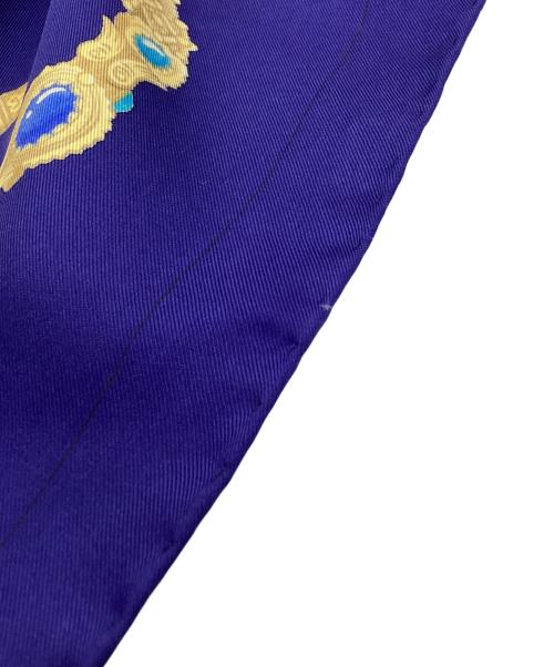 HERMES（エルメス）HERMES (エルメス) HERMES　カレ90　シルクスカーフ ネイビーの古着・服飾アイテム