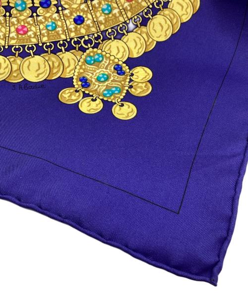 HERMES（エルメス）HERMES (エルメス) HERMES　カレ90　シルクスカーフ ネイビーの古着・服飾アイテム