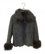 EPOCAエポカ）の古着「レザーコート」｜ブラック