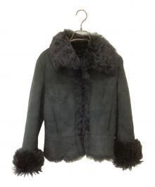 EPOCA（エポカ）の古着「レザーコート」｜ブラック