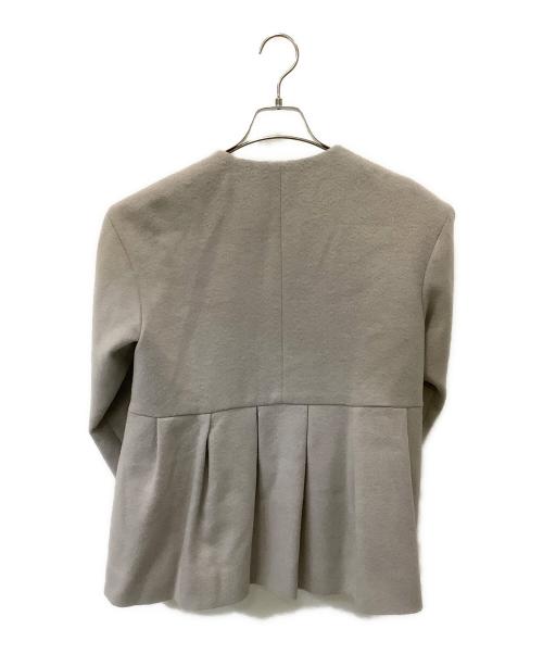 UNITED ARROWS（ユナイテッドアローズ）UNITED ARROWS (ユナイテッドアローズ) ペプラムショートコート グレー サイズ:36の古着・服飾アイテム