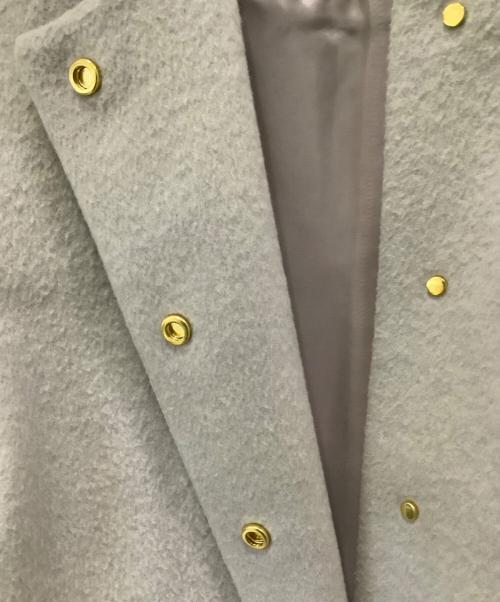 UNITED ARROWS（ユナイテッドアローズ）UNITED ARROWS (ユナイテッドアローズ) ペプラムショートコート グレー サイズ:36の古着・服飾アイテム