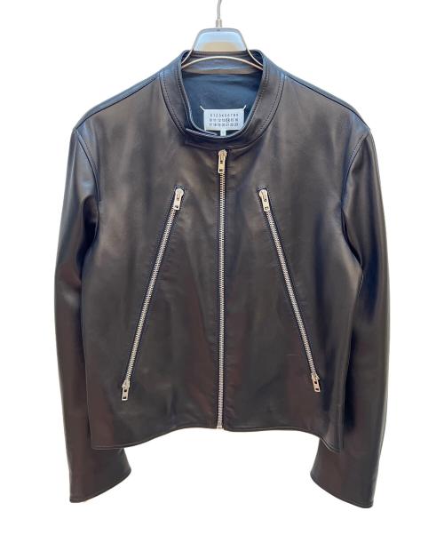 Maison Margiela（メゾンマルジェラ）Maison Margiela (メゾンマルジェラ) 八の字ライダースジャケット ブラック サイズ:50 未使用品の古着・服飾アイテム
