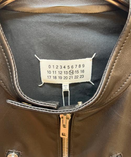 Maison Margiela（メゾンマルジェラ）Maison Margiela (メゾンマルジェラ) 八の字ライダースジャケット ブラック サイズ:50 未使用品の古着・服飾アイテム