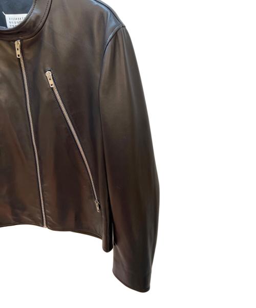 Maison Margiela（メゾンマルジェラ）Maison Margiela (メゾンマルジェラ) 八の字ライダースジャケット ブラック サイズ:50 未使用品の古着・服飾アイテム
