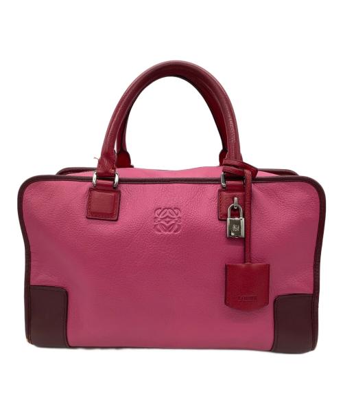 LOEWE（ロエベ）LOEWE (ロエベ) LOEWE　アマソナ36　バッグ ピンクの古着・服飾アイテム