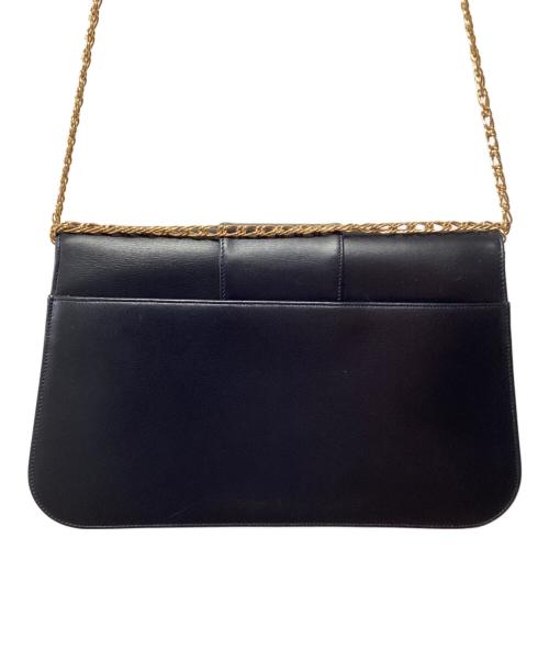 Cartier（カルティエ）Cartier (カルティエ) チェーンショルダーバッグ ネイビーの古着・服飾アイテム