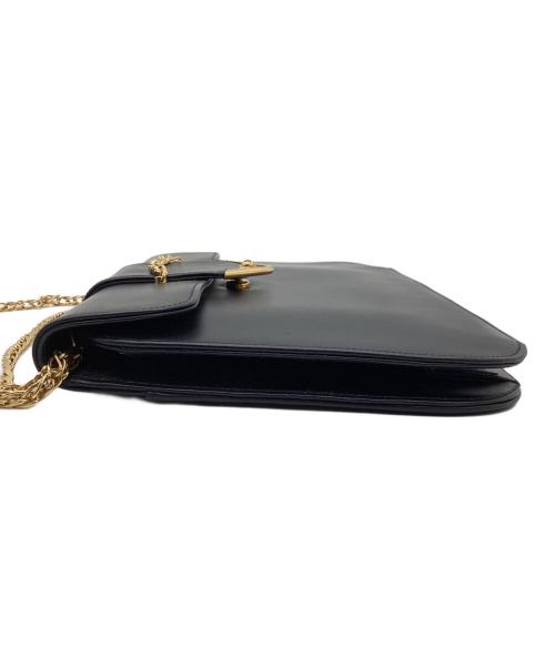 Cartier（カルティエ）Cartier (カルティエ) チェーンショルダーバッグ ネイビーの古着・服飾アイテム