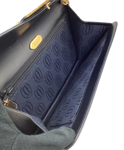 Cartier（カルティエ）Cartier (カルティエ) チェーンショルダーバッグ ネイビーの古着・服飾アイテム