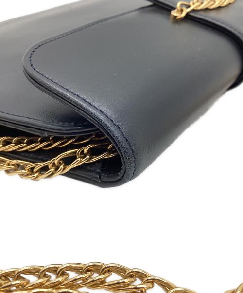 Cartier（カルティエ）Cartier (カルティエ) チェーンショルダーバッグ ネイビーの古着・服飾アイテム