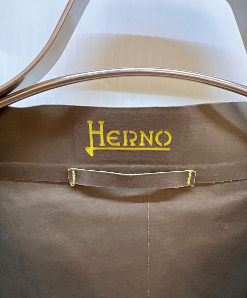 HERNO（ヘルノ）HERNO (ヘルノ) リバーシブルジャケット ブラウン×グリーン サイズ:42の古着・服飾アイテム