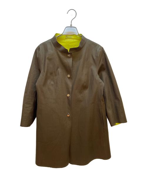HERNO（ヘルノ）HERNO (ヘルノ) リバーシブルジャケット ブラウン×グリーン サイズ:42の古着・服飾アイテム