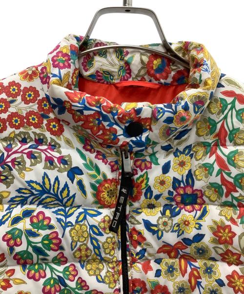 ETRO（エトロ）ETRO (エトロ) ボタニカル花柄ダウンジャケット レッド サイズ:46の古着・服飾アイテム