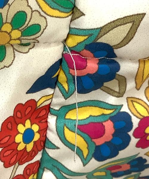 ETRO（エトロ）ETRO (エトロ) ボタニカル花柄ダウンジャケット レッド サイズ:46の古着・服飾アイテム