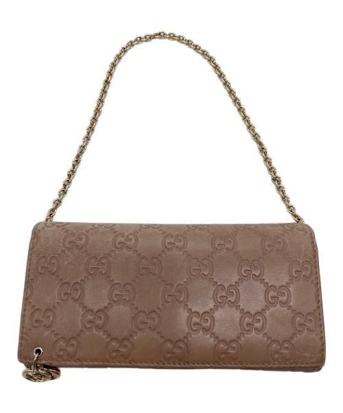 GUCCI（グッチ）GUCCI (グッチ) チェーンウォレット ブラウンの古着・服飾アイテム