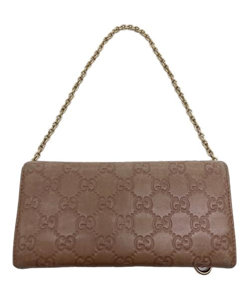 GUCCI（グッチ）GUCCI (グッチ) チェーンウォレット ブラウンの古着・服飾アイテム