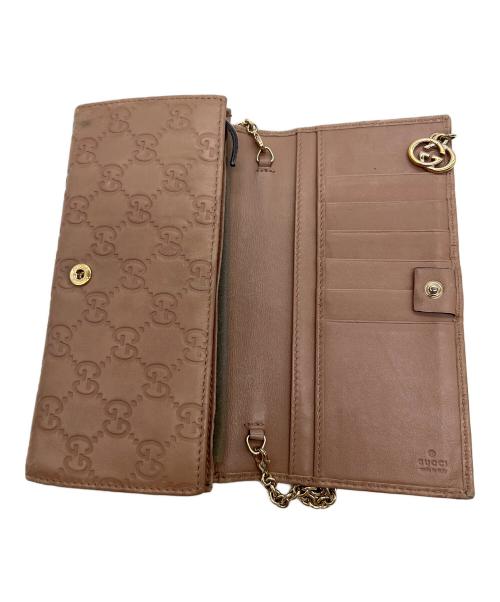 GUCCI（グッチ）GUCCI (グッチ) チェーンウォレット ブラウンの古着・服飾アイテム