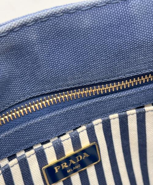 PRADA（プラダ）PRADA (プラダ) ハンドバッグ ブルーの古着・服飾アイテム
