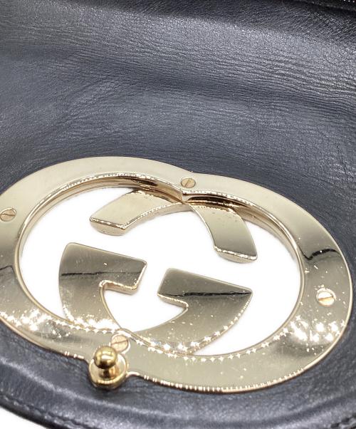 GUCCI（グッチ）GUCCI (グッチ) GUCCI　インターロッキング　ワンショルダーバッグ ブラックの古着・服飾アイテム