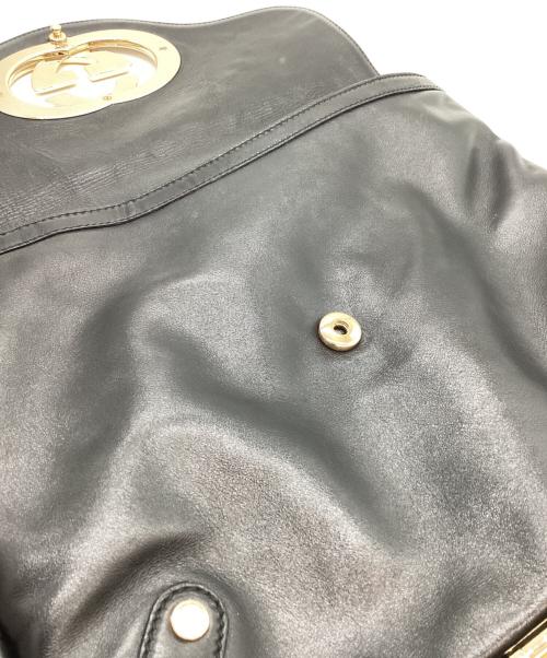 GUCCI（グッチ）GUCCI (グッチ) GUCCI　インターロッキング　ワンショルダーバッグ ブラックの古着・服飾アイテム