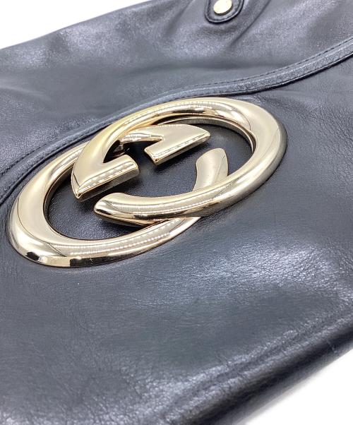 GUCCI（グッチ）GUCCI (グッチ) GUCCI　インターロッキング　ワンショルダーバッグ ブラックの古着・服飾アイテム
