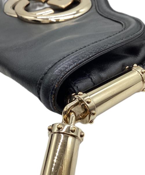 GUCCI（グッチ）GUCCI (グッチ) GUCCI　インターロッキング　ワンショルダーバッグ ブラックの古着・服飾アイテム