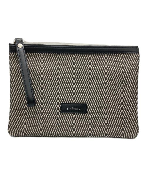 YUHAKU（ユハク）YUHAKU (ユハク) クラッチバッグ ブラックの古着・服飾アイテム