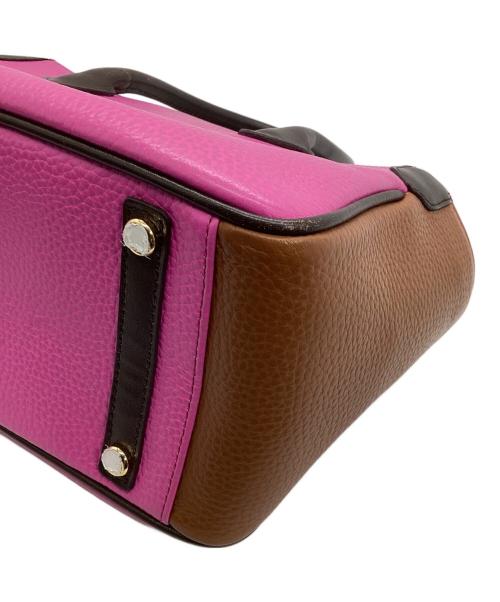 A.D.M.J.（エーディーエムジェイ）A.D.M.J. (エーディーエムジェイ) ハンドバッグ ピンクの古着・服飾アイテム