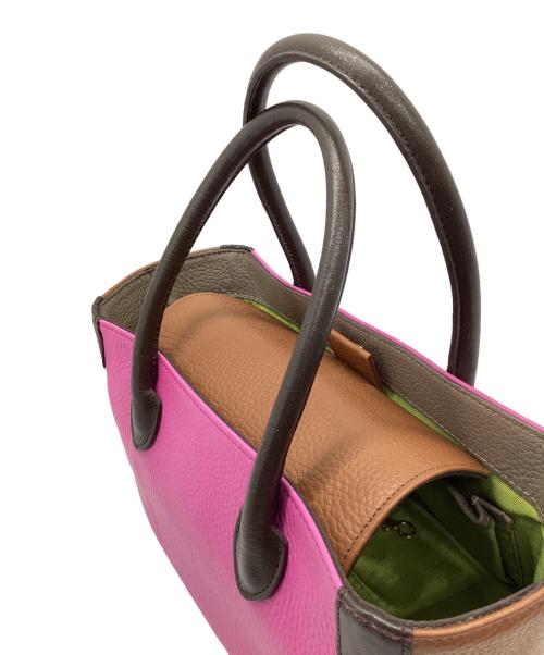 A.D.M.J.（エーディーエムジェイ）A.D.M.J. (エーディーエムジェイ) ハンドバッグ ピンクの古着・服飾アイテム