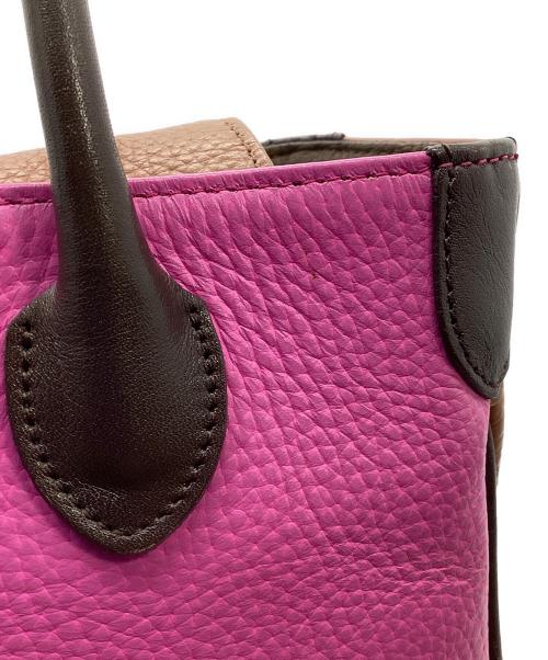 A.D.M.J.（エーディーエムジェイ）A.D.M.J. (エーディーエムジェイ) ハンドバッグ ピンクの古着・服飾アイテム