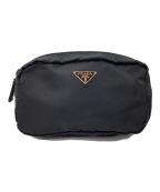 PRADAプラダ）の古着「コスメポーチ」｜ブラック