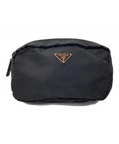 中古・古着通販】PRADA (プラダ) コスメポーチ ブラック｜ブランド