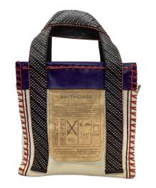 BALENCIAGA（バレンシアガ）の古着「トートバッグ」｜ホワイト×ブルー