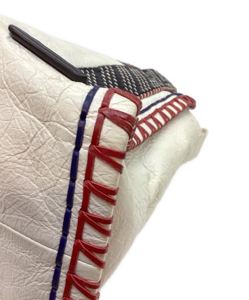 BALENCIAGA（バレンシアガ）BALENCIAGA (バレンシアガ) トートバッグ ホワイト×ブルーの古着・服飾アイテム