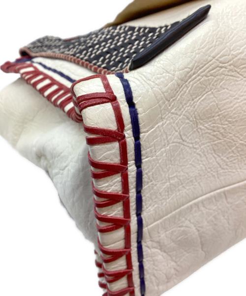 BALENCIAGA（バレンシアガ）BALENCIAGA (バレンシアガ) トートバッグ ホワイト×ブルーの古着・服飾アイテム