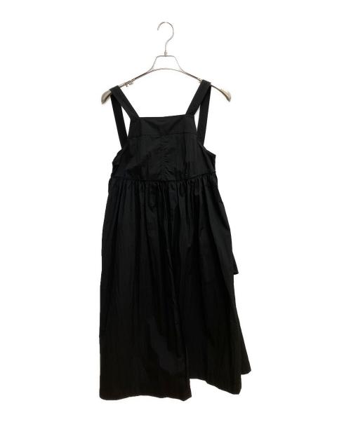 THE SHINZONE（ザ シンゾーン）THE SHINZONE (ザ シンゾーン) エプロンドレス　ノースリーブワンピース ブラック サイズ:SIZE 34の古着・服飾アイテム
