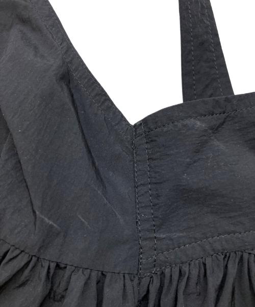 THE SHINZONE（ザ シンゾーン）THE SHINZONE (ザ シンゾーン) エプロンドレス　ノースリーブワンピース ブラック サイズ:SIZE 34の古着・服飾アイテム