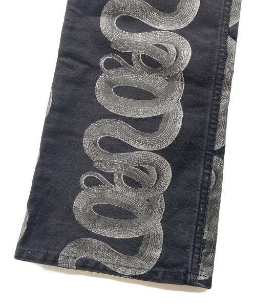 hysterics（ヒステリックス）hysterics (ヒステリックス) スネークループパンツ ホワイト×ブラック サイズ:Lの古着・服飾アイテム