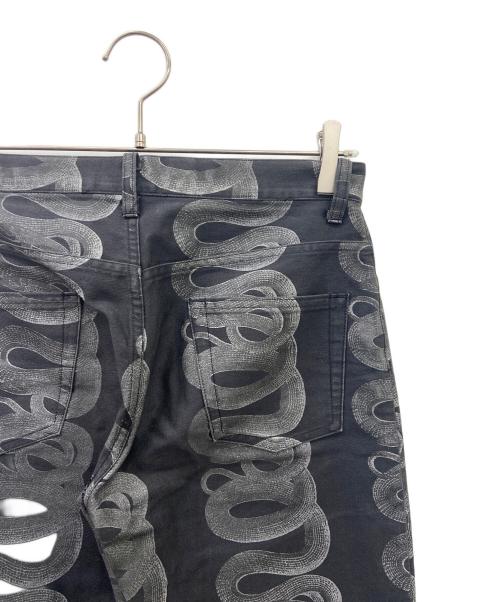 hysterics（ヒステリックス）hysterics (ヒステリックス) スネークループパンツ ホワイト×ブラック サイズ:Lの古着・服飾アイテム