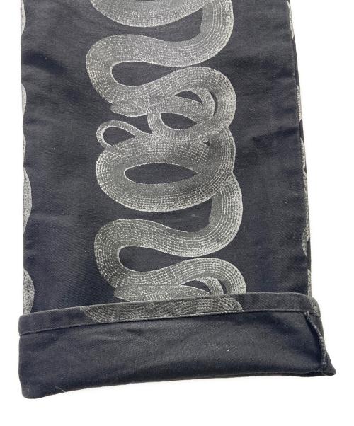 hysterics（ヒステリックス）hysterics (ヒステリックス) スネークループパンツ ホワイト×ブラック サイズ:Lの古着・服飾アイテム